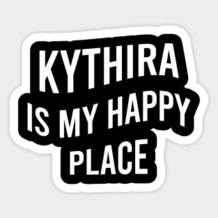 Kythira is my happy place Sticker